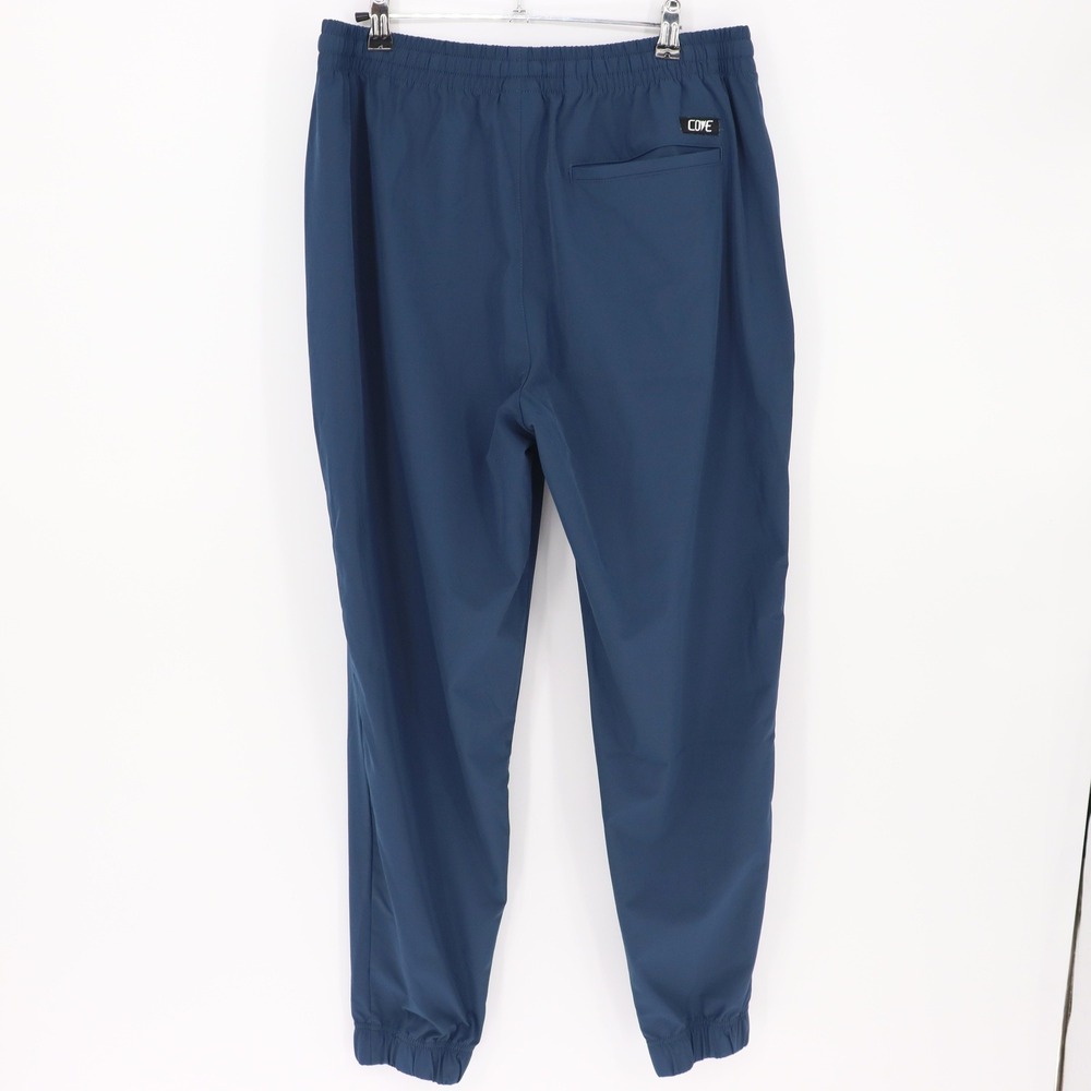 Cove Blue Joggers with White Drawstring - Picture 5 of 6
